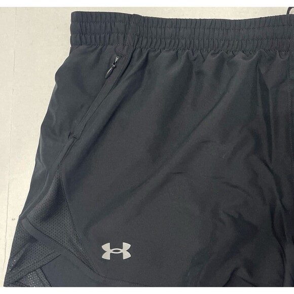 Under Armour Fly-by 3” Shorts Black Size XL New With Tag - Picture 5 of 8